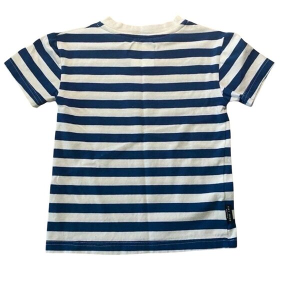 Tiny Tribe Australia Blue Striped Tee Size 4 Years - Picture 5 of 5